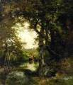 Pool in the Forest Long Island landscape Thomas Moran